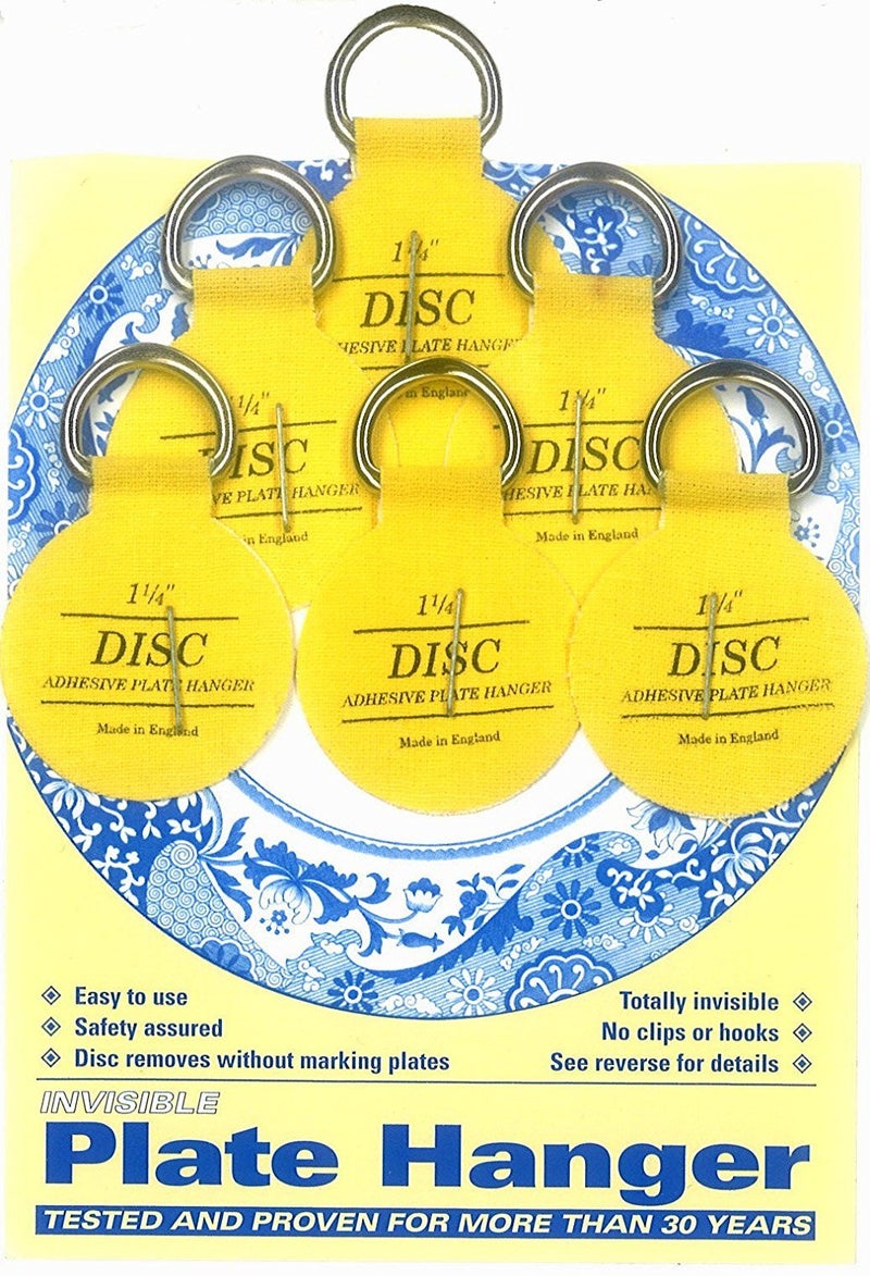 Disc Flatirons Disc Adhesive Plate Hanger Set (6-1.25 Inch Hangers) - Image 2